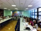 Konferencija za novinare povodom početka Jesenskih sajmova i MYSTIC-a, na čelu stola sjedili su predstavnici Poljske - zemlje partnera sajma, predstavnici Zagrebačkog Velesajma i predsjednik HUPED-a.
