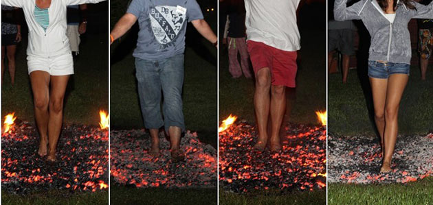 Hod po žaru hod po žeravici hoja po žerjavici firewalking vatra krijes Neven Carin šaman iscjelitelj