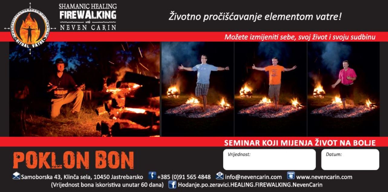 Hod po žaru hod po žeravici hoja po žerjavici firewalking vatra krijes Neven Carin šaman iscjelitelj